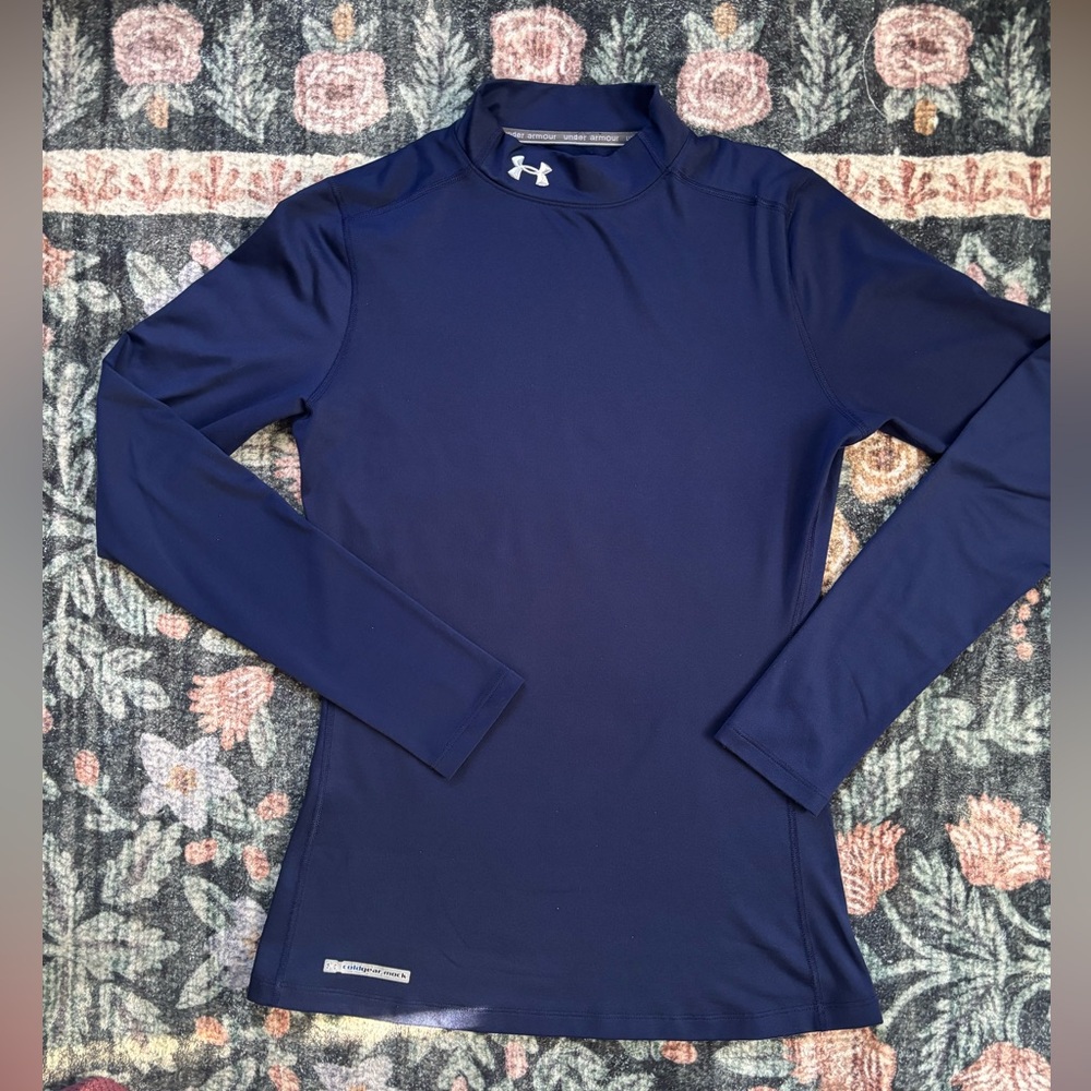 UA ColdGear Authentic Mock Midnight Blue M